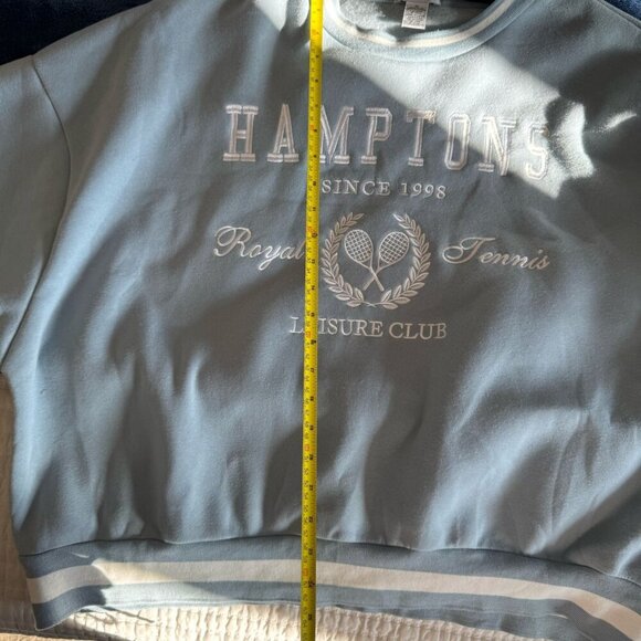 Better Together NWT Women's Size XL 2 PC Set- Sweatshirt and Skirt light blue - Picture 7 of 12